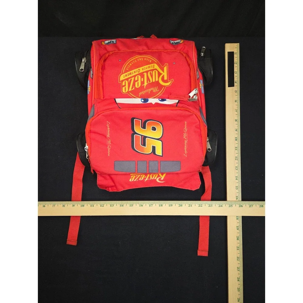 Disney Pixar Cars Lightning McQueen Red 3D Backpack 95 Rust-eze F00295443